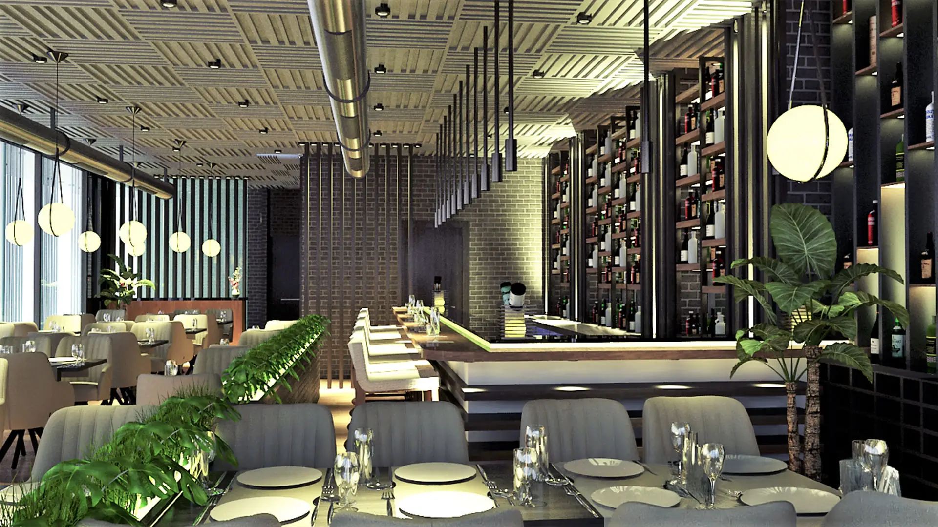 Londra Orta Doğu Restoranı İç Tasarımı